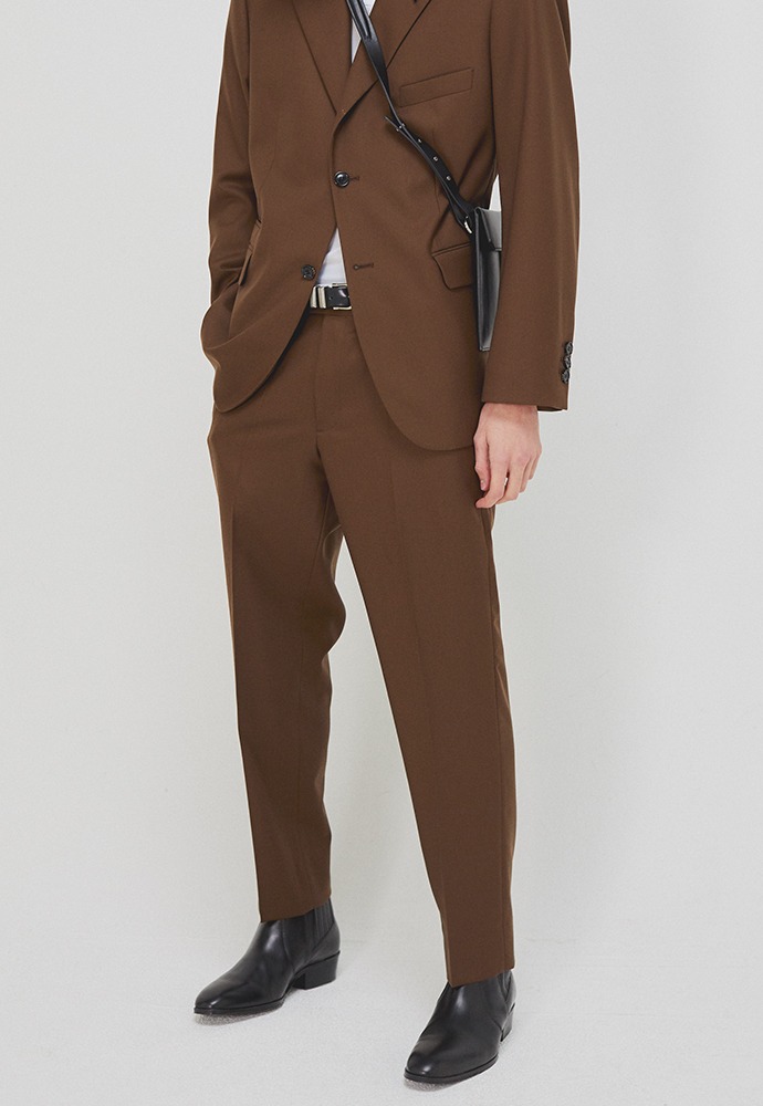 Sortie Classic Trousers_ Lux Brown (Wool 100%)