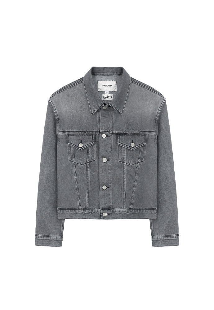 Type 3 Denim Jacket(Cone Denim Mills)_ Washed Grey