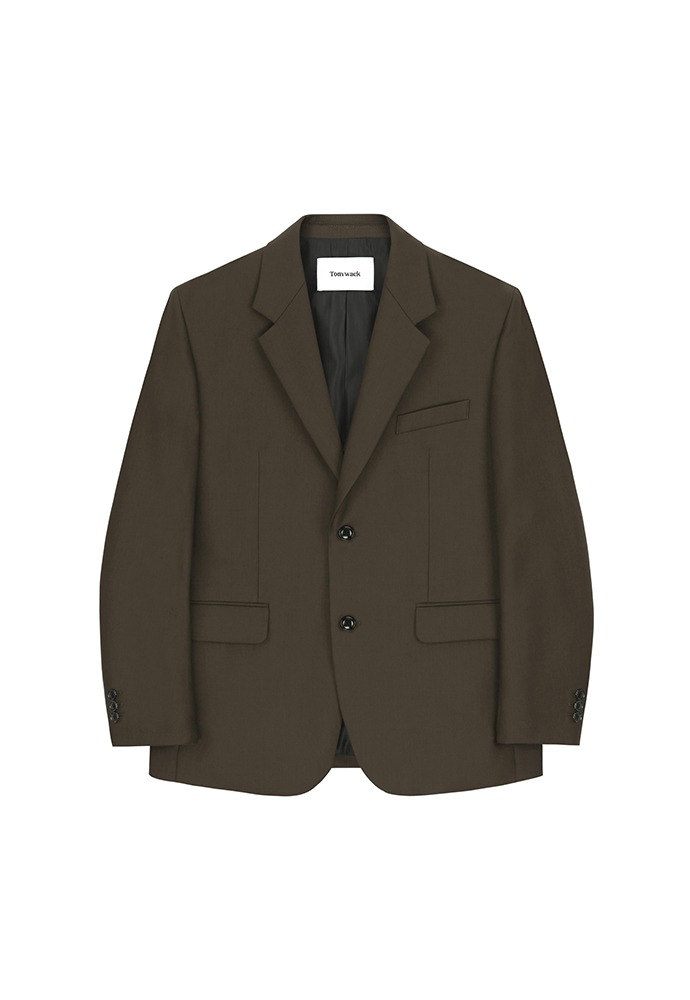Signature 2-button Blazer (Wool 100%)_ Lux Brown