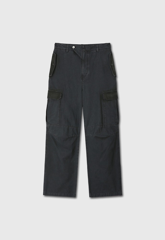 Garment-dyeing Six Pocket Cargo Pants_ Faded Charcoal