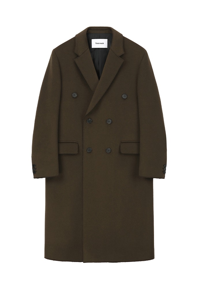 Essential Cashmere Cutting Double Coat_ Penny Brown